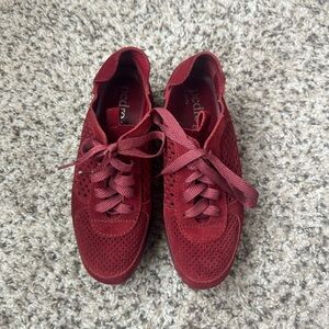 Pedro Garcia Omega Suede Sneakers Burgundy Size 36